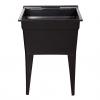 TECHNOFORM TUB ONLY LAUNDRY TUB POLIPROPY. BLACK 24x22x32 1/2"