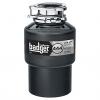 INSINKERATOR BADGER 444 DISPOSER FOOD WAST STAINLESS ST BLACK 3/4HP