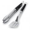 WEBER BBQ TOOL SET STAINLESS BLACK/SS 2PC