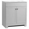 STYLE SELECTIONS LEISEL VANITY 2D MDF GREY 31x20x41"
