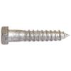RELIABLE HEX.HEAD LAG SCREW GALV.STEEL GALVANIZED 1/2x5"xBX/25