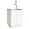 TRANSFORM 2 DOORS LAUNDRY SINK METAL/PLAST. WHITE 26x23x31"