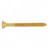 RELIABLE FLAT HEAD WOOD SCREW SOLID BRASS BRASS #8x2"xBX4