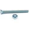 RELIABLE WITH NUT FH MACHINE SCREW STEEL #1/4x4"xBX3