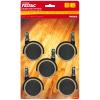 FELTAC DUAL FUSION WHEEL NYLONP/POLY BEIGE/BLACK 2"x5PK
