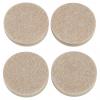 FELTAC ROUND/SELF-S SELF-LEVEL.GLIDE POLY/FOAM BEIGE 1 1/2"x4PK