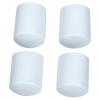 MADICO ROUND LEG TIP VINYL WHITE 7/8"x4PK
