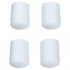 MADICO ROUND LEG TIP VINYL WHITE 3/4"x4PK
