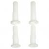 MADICO ROUND BED FRAME CASTER POLYPROPYLEN WHITE 1/2ODx3/8IDx4PK