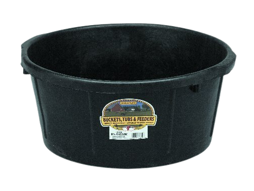 RUBBER FEED PAIL, 6 1/2 GAL