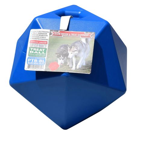 TUFF STUFF TREAT BALL BLUE