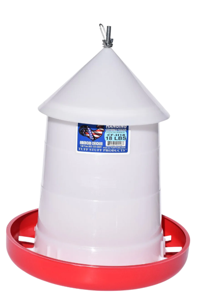 TS COVERED POULTRY FEEDER 18LB