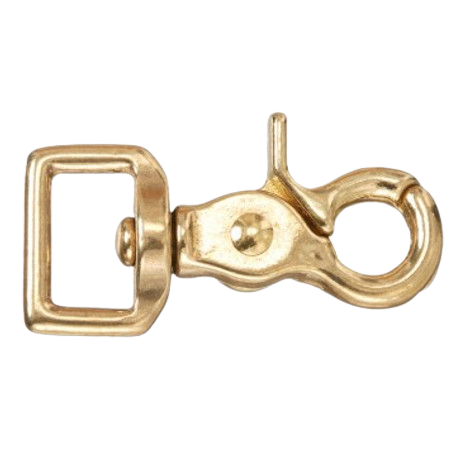 BRASS FLAT SWIVEL SNAP  1"