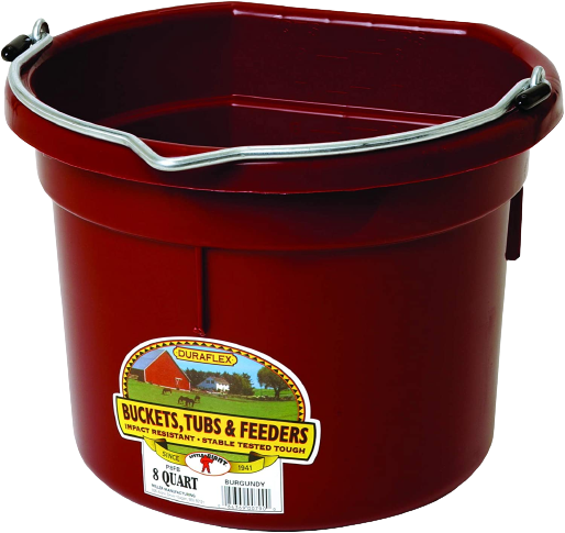 MILLER 8QT BUCKET BURGUNDY