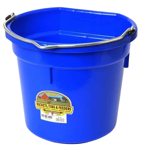 MILLER FLATBACK BUCKET 20QT BLUE
