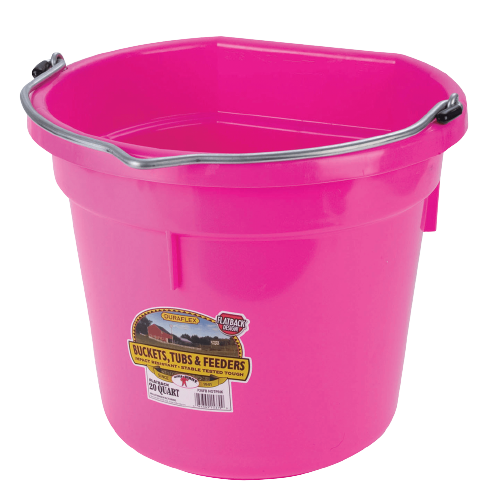 MILLER FLATBACK BUCKET 20QT PINK