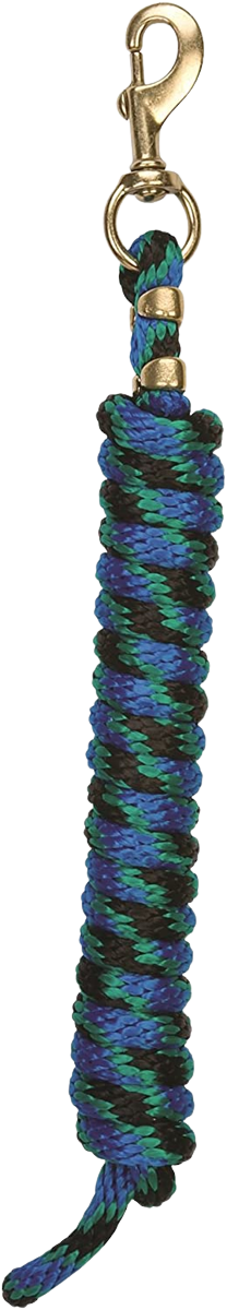 POLY LEAD ROPE 10' BK/GRN/BL