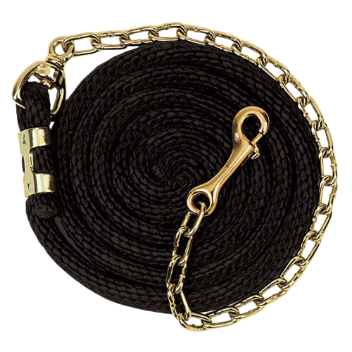 POLY LEAD ROPE/CHAIN 8FT BLK