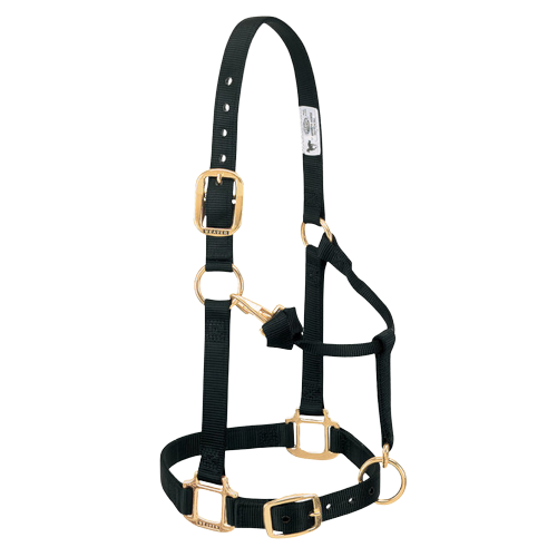 YEARLING ADJ HALTER  BLACK
