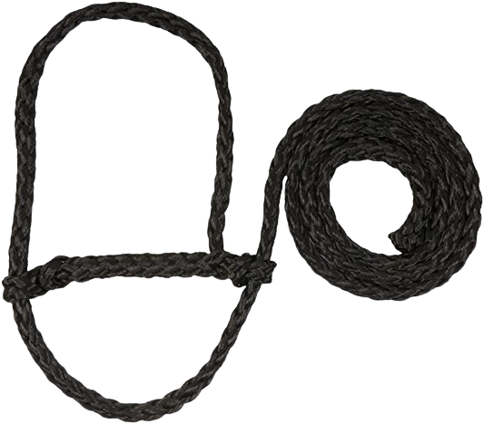 SHEEP ROPE HALTER BLK