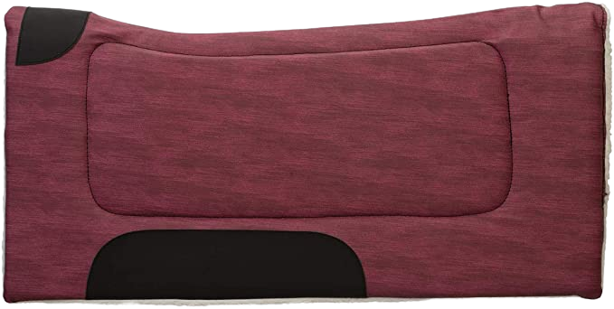CONTOURED SADDLE PAD MAROON