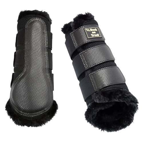 BOT BRUSH BOOTS 3D MESH/FUR LG