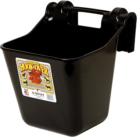 MILLER 12QT HOOK OVER FEEDER BLK