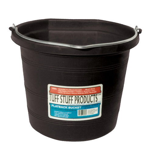 FLAT UTILITY BUCKET 20QT BLK
