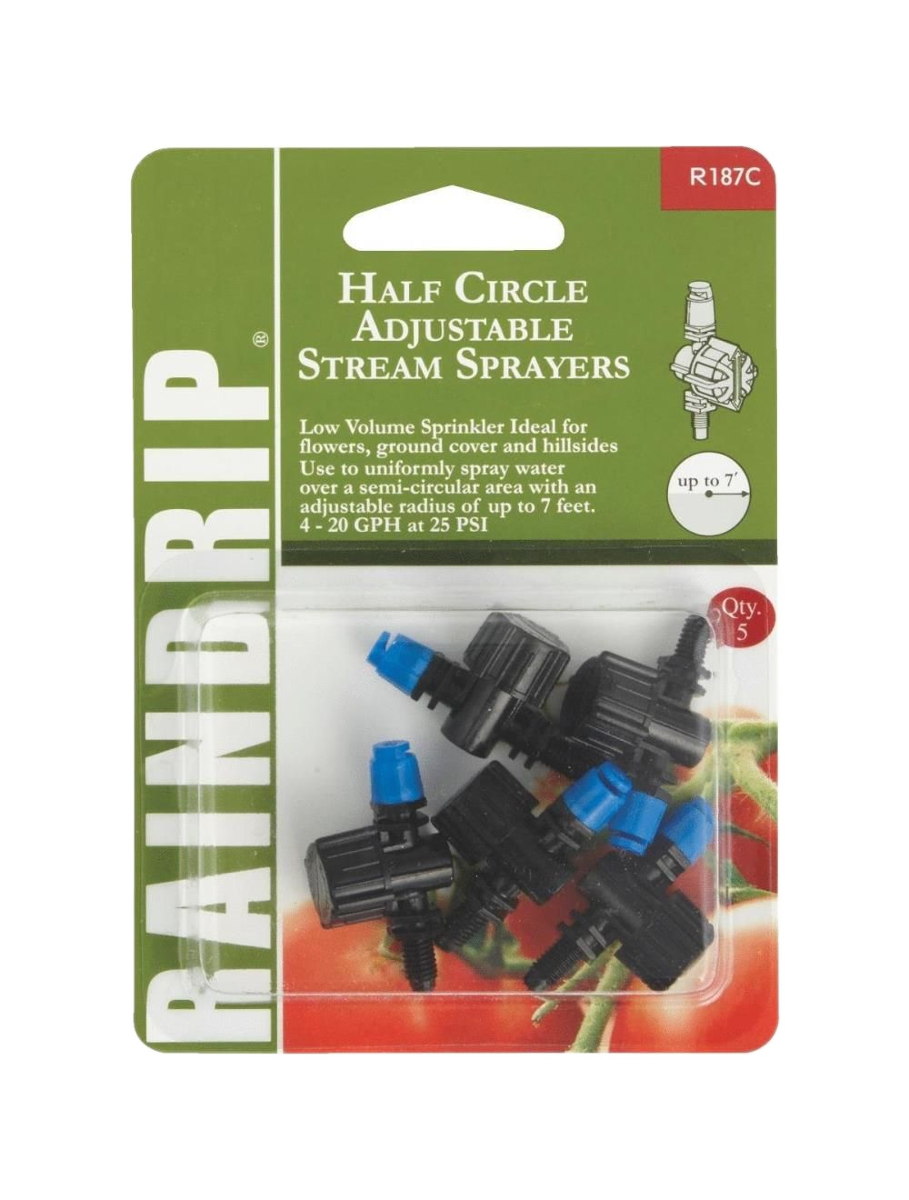 RAINDRIP SPRAYER 1/4 CIRC 5PK