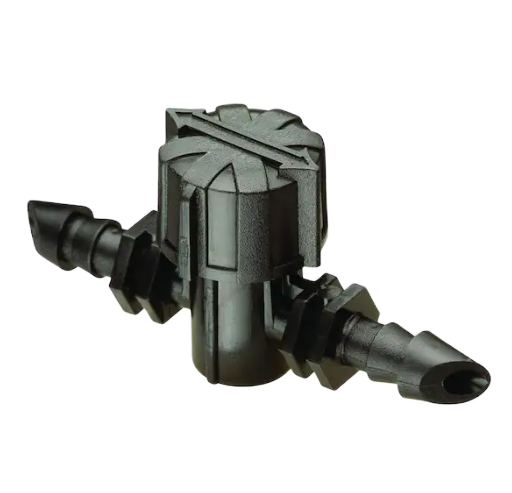 RAINDRIP 1/4 BARB S/O VALVE 2PK