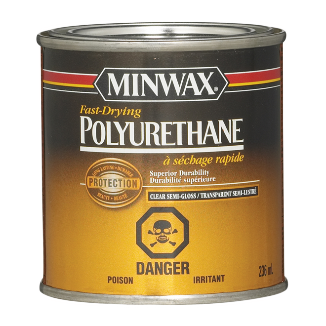 MINWAX FAST-DRYING POLYURETHANE CLR S-GLOSS 236ML