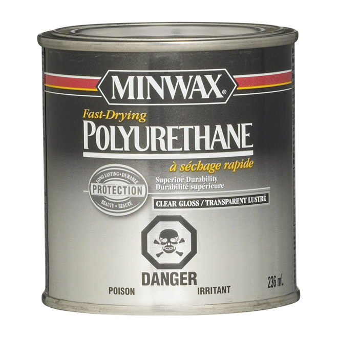 MINWAX FAST-DRYING POLYURETHANE CLR GLOSS 236ML