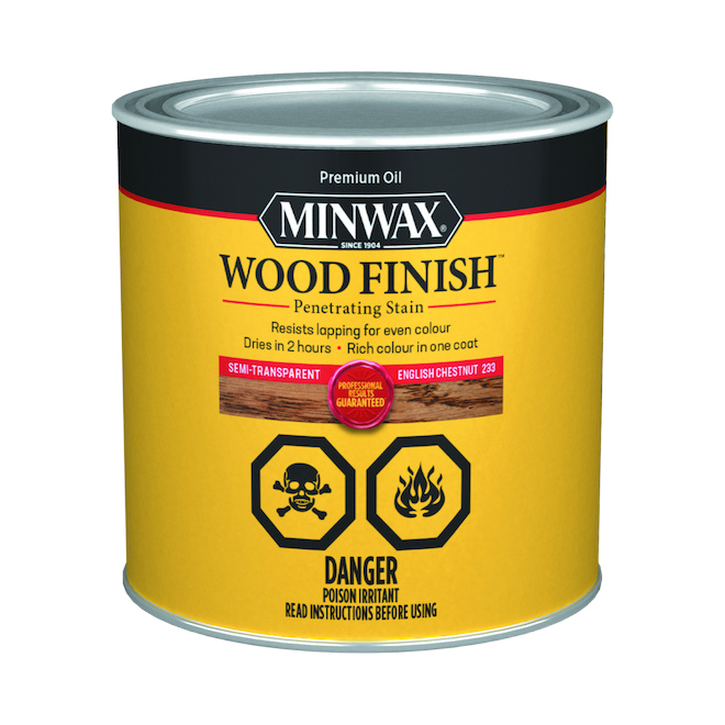 MINWAX INT.WOOD STAIN OIL BASED ENG.CHESNUT 236ML