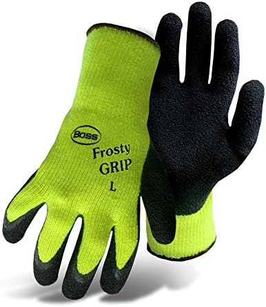 BOSS FROSTY GRIP NEON GLOVES MED