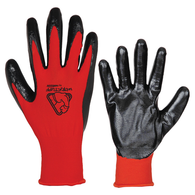 TERRATUFF NITRILE RED GLOVES L