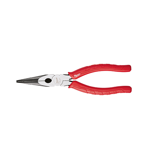 MILW LONG NOSE PLIERS 8" COMFORT
