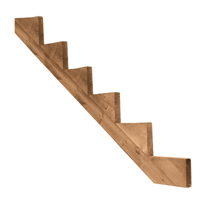 TREATED STAIR STRINGER 5-STEP BR
