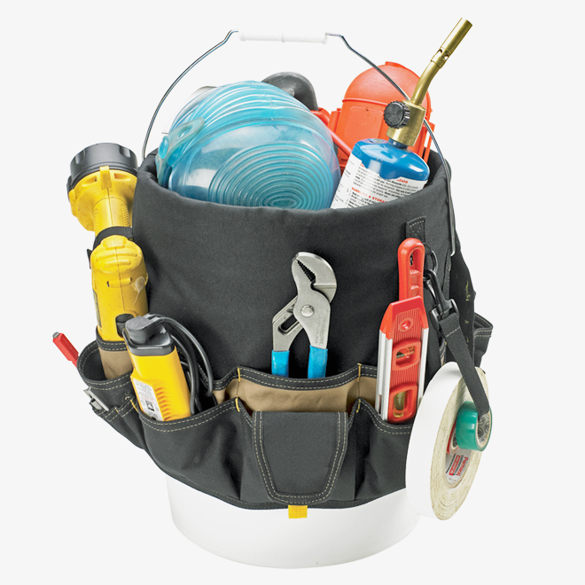 KUNY'S BUCKET TOOL HOLDER NYLON BLACK/KAKI