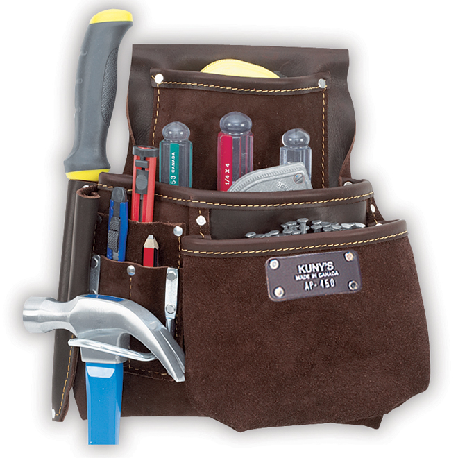 KUNY'S PROFESSIONAL TOOL HOLDER LEATHER BROWN