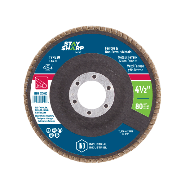 EAB FLAP DISC 4.5X 80G AL OX