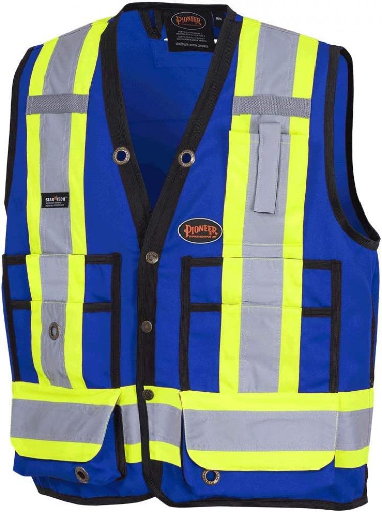SAFETY VEST HI-VIS ROYAL BLUE M
