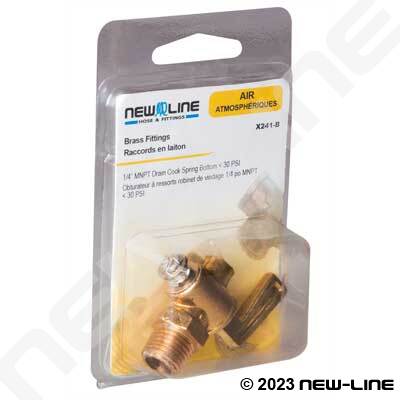 NL BRS DRAIN COCK 1/4"MPT