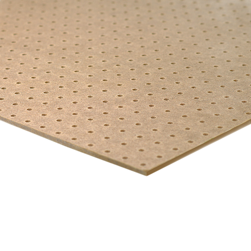 PERFORATED PEGBOARD MASONITE 1/4x4x4"