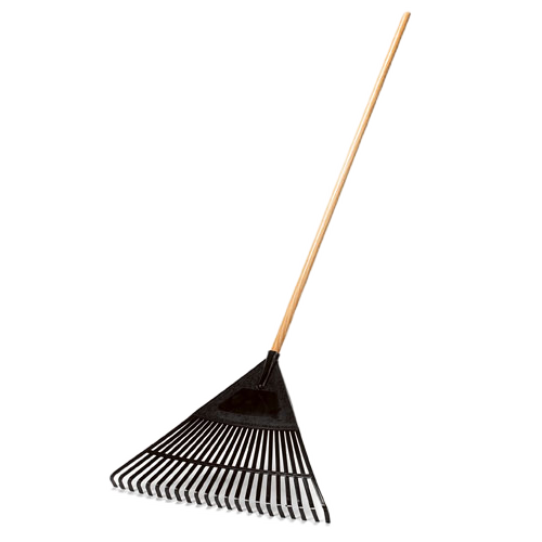 LYNX LAWN RAKE PLASTIC/WOOD BLACK 22THx48"