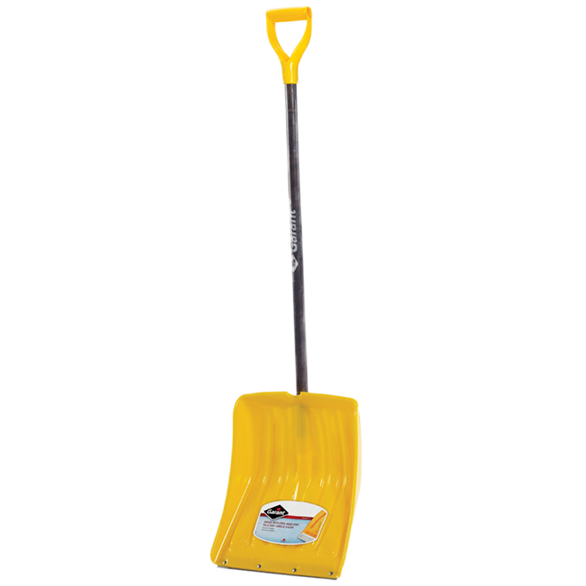 ALPINE STEEL SLATE SNOW SHOVEL POLY YELLOW 13 7/8"