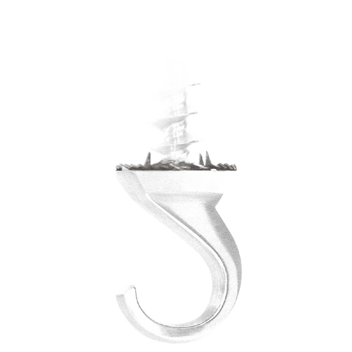 COBRA DRILLERHOOK CEILING HOOK ZINC WHITE CAP.15PDxPK/1