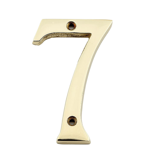 TAYMOR 7 NUMBER BRASS 4"