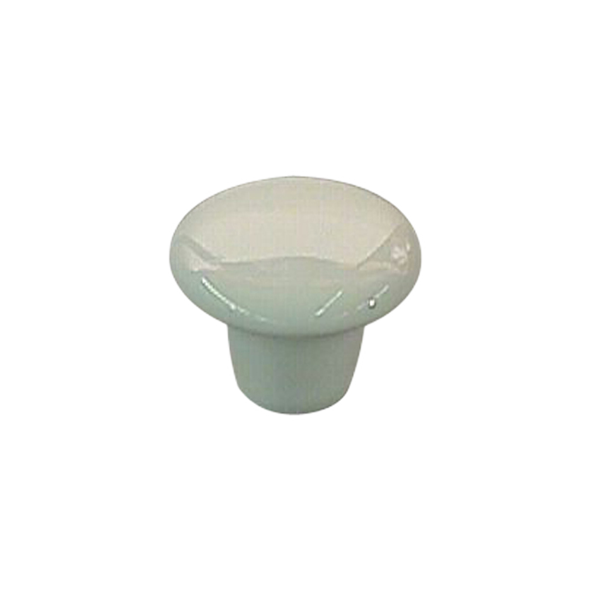 RICHELIEU CHERBOURG KNOB CERAMIC WHITE 1 1/4"xPK/1