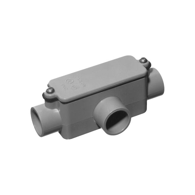 CARLON T TYPE ACCESS FITTING PVC GREY 3/4"