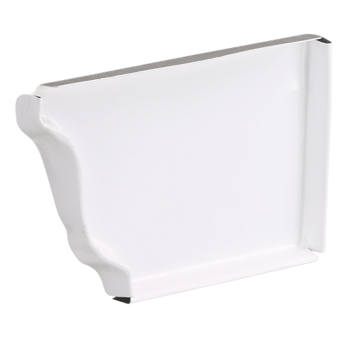 KAYCAN RIGHT END CAP ALUMINUM S-GLOSS WHT 5"